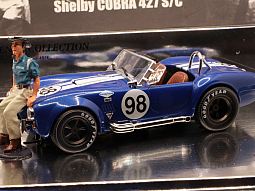 Slotcars66 Shelby Cobra 427 S/C 1/32nd scale MRRC slot car blue #98 